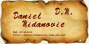 Daniel Midanović vizit kartica